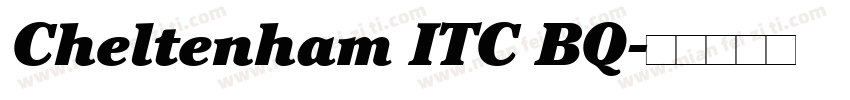 Cheltenham ITC BQ字体转换